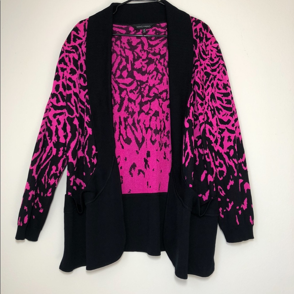 Pink and Black Cardigan
